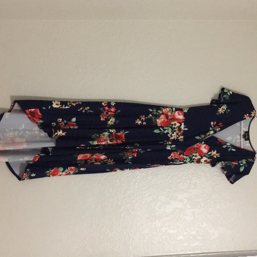 High low very beautiful floral dress